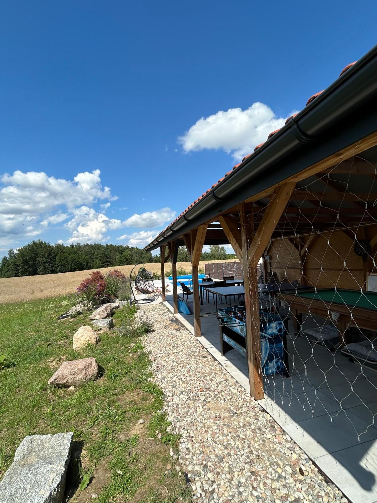 Villa Koniec Swiata Dom 84M2 Z Balia à Mikołajki Extérieur photo